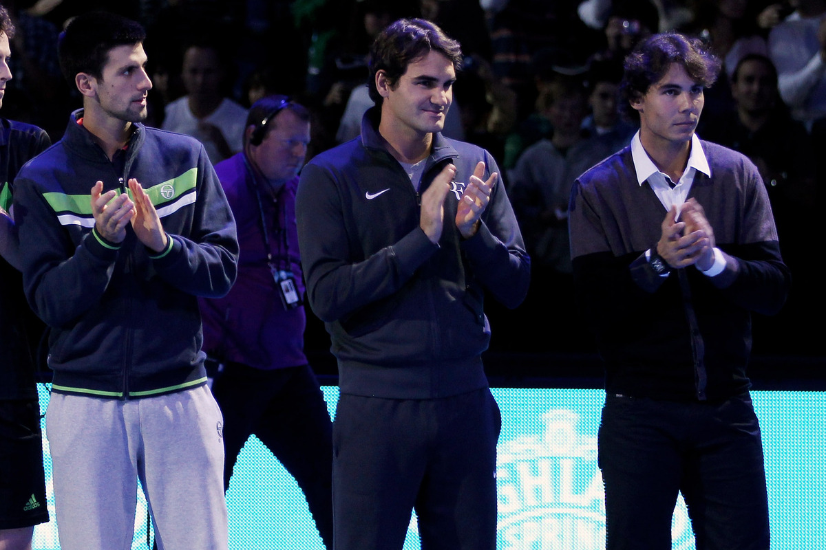 Roger Federer Rafael Nadal and Novak Djokovic