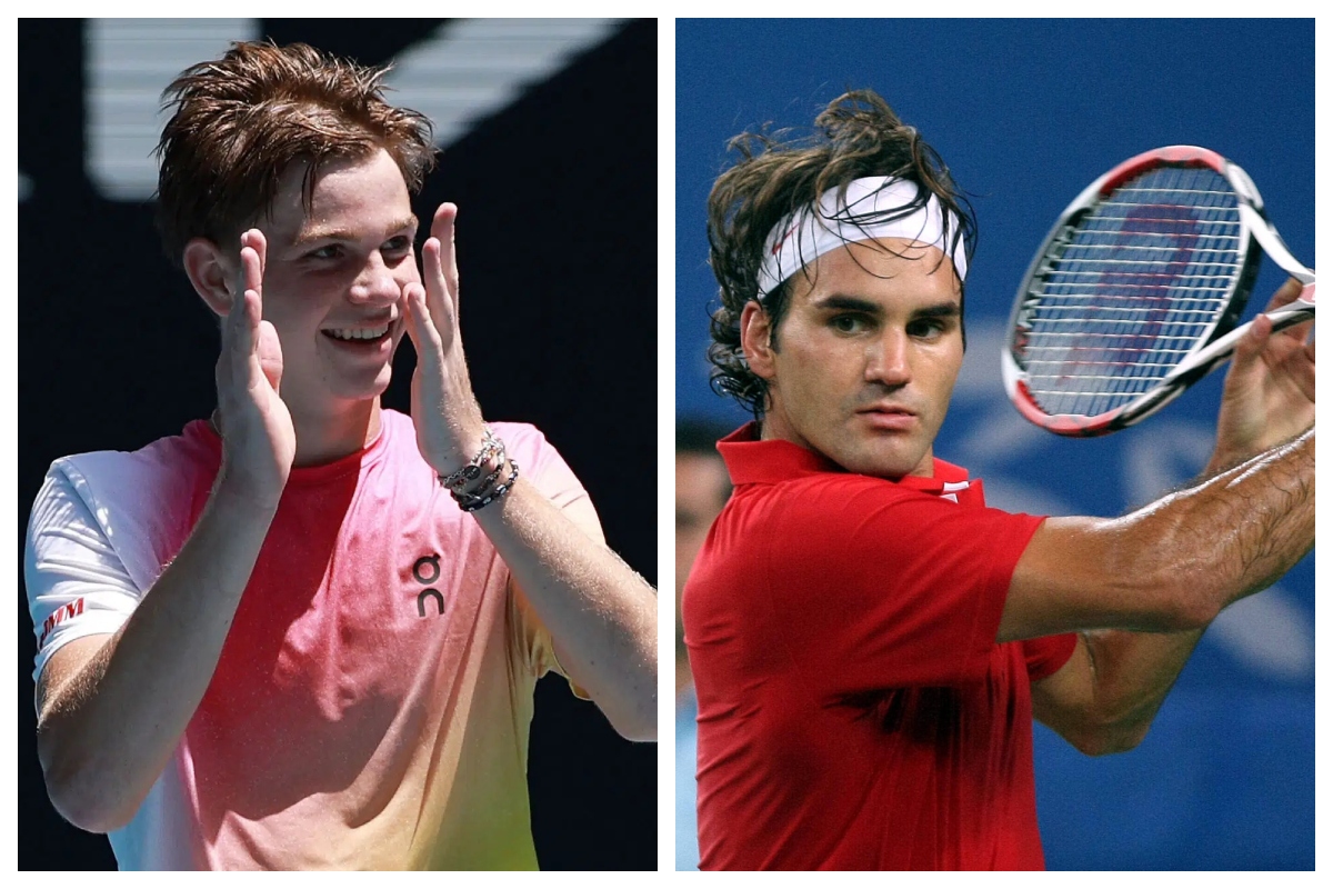 Henry Bernet and Roger Federer