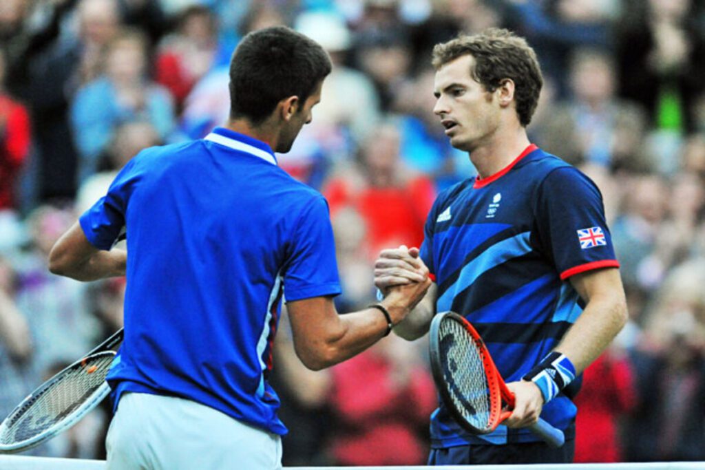 Novak Djokovic and Andy Murray 