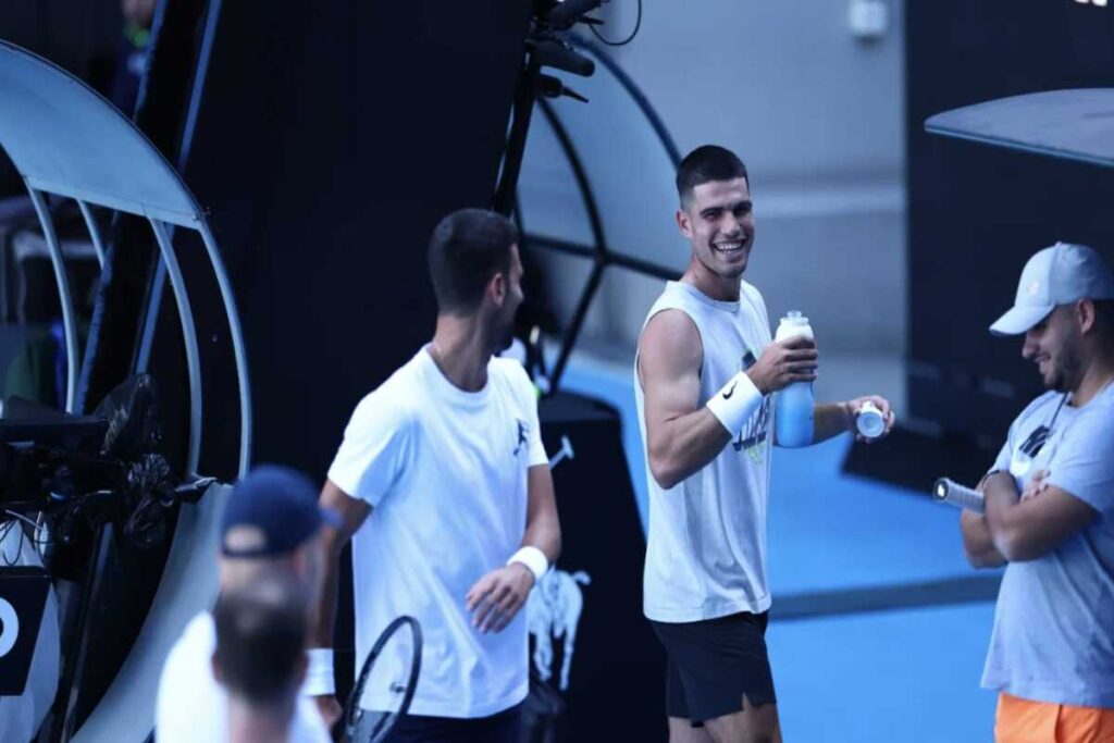 Novak Djokovic and Carlos Alcaraz