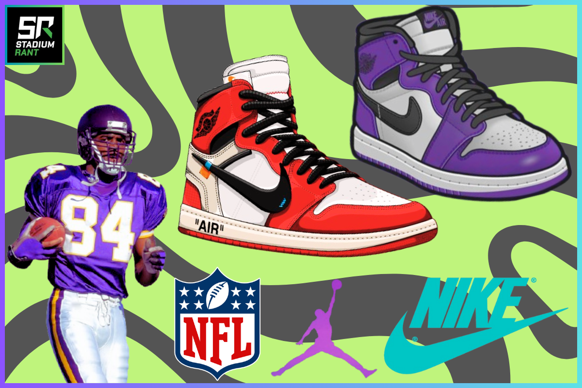 Custom NFL cleats inspired by sneaker culture, featuring vibrant designs and bold messaging.