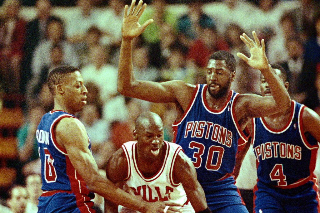 Anthony Edwards, Double Team, Michael Jordan, Pistons