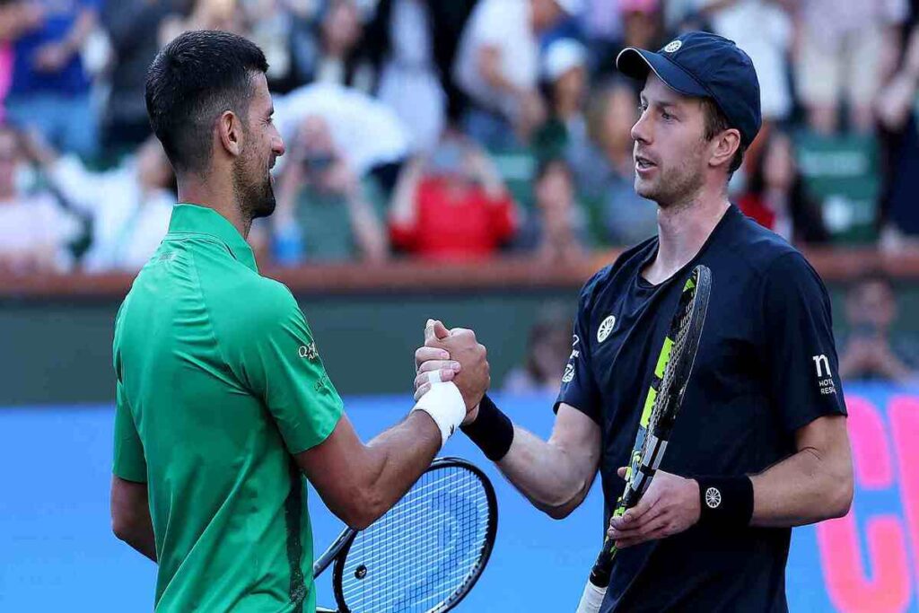 Novak Djokovic and Botic Van De Zandschulp