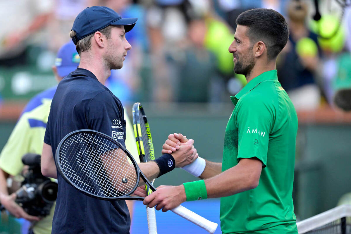 Novak Djokovic and Botic Van De Zandschulp